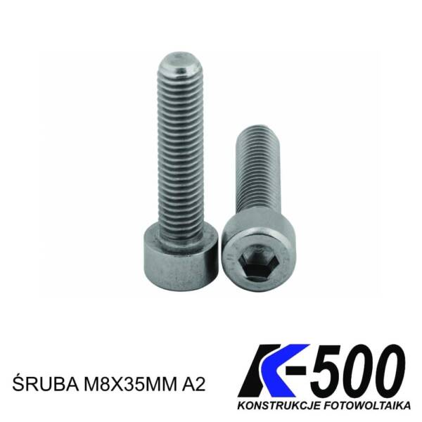 ŚRUBA IMBUSOWA M8x35 mm  A2 - opakowanie 200 szt.